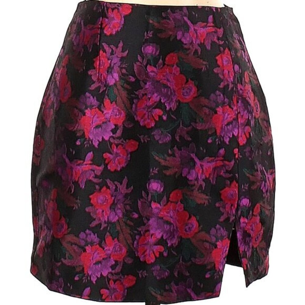 Lulu's Garden Delights Floral Jacquard Mini Skirt